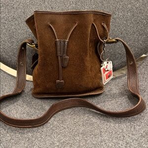 Vintage Coach Brown Suede Berkeley Draw String 9012